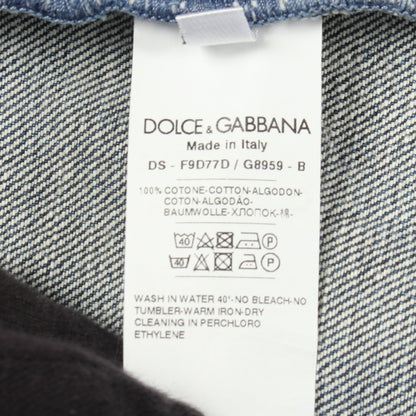 デニムジャケット コットン インディゴブルー ドルチェアンドガッバーナ