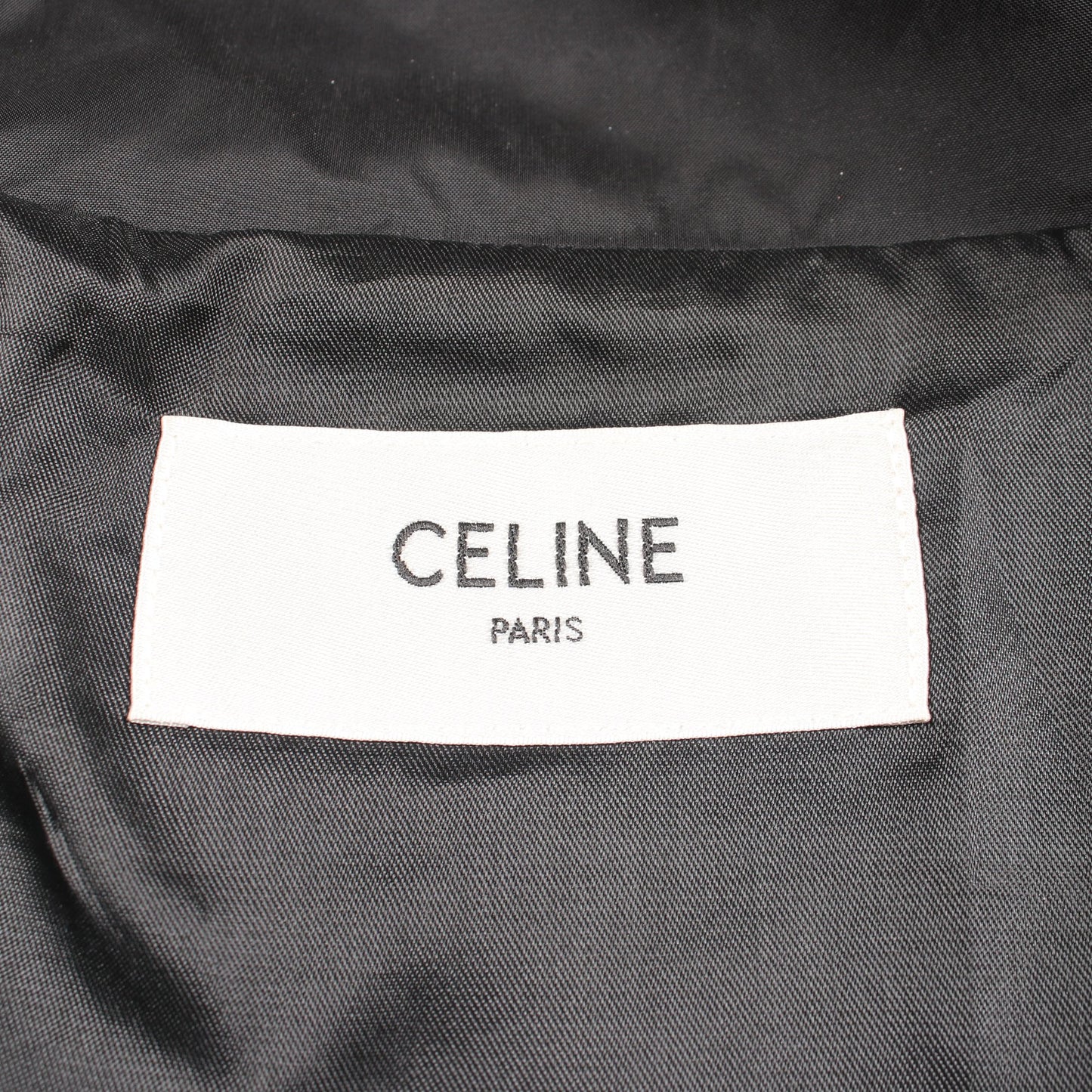 チェッカーフラッグ ブルゾン ジャケット ブラック ホワイト セリーヌ アウター CELINE