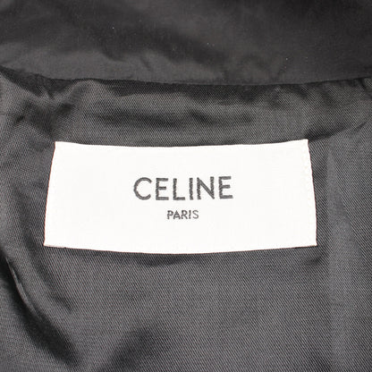 チェッカーフラッグ ブルゾン ジャケット ブラック ホワイト セリーヌ アウター CELINE