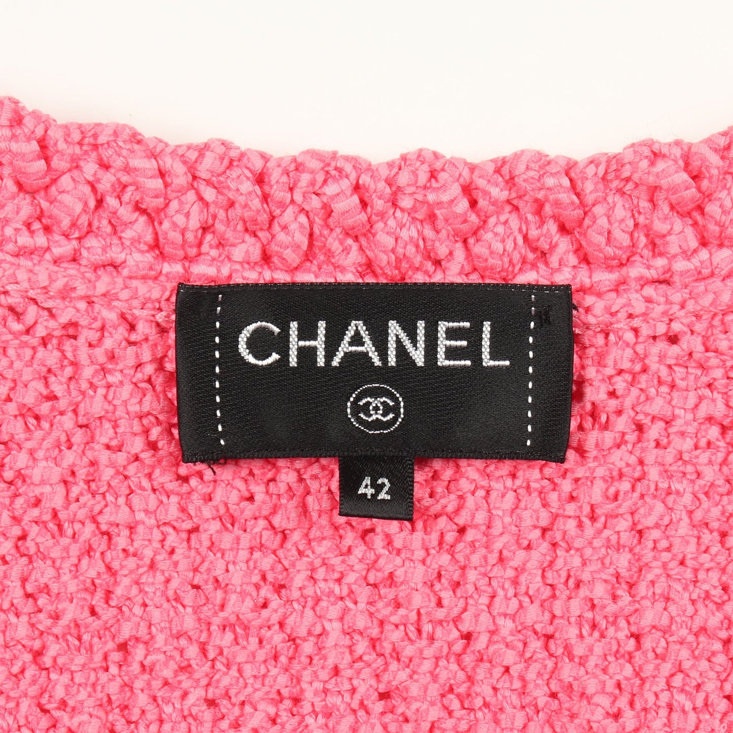 ココマークボタン ニット ベスト コットン ピンク シャネル トップス CHANEL