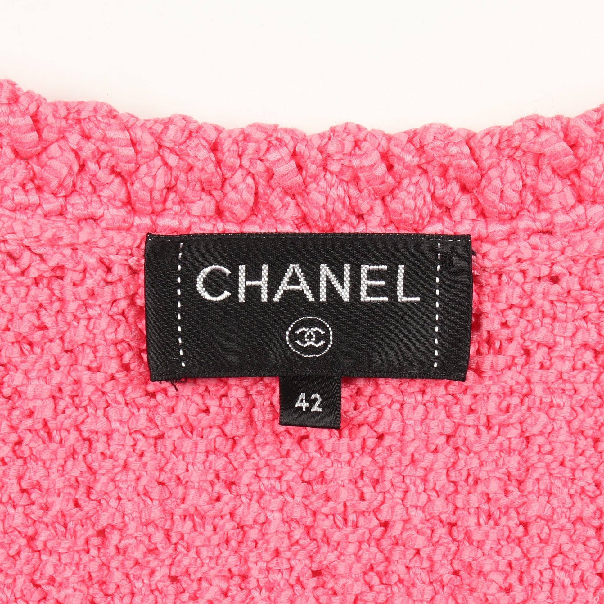 ココマークボタン ニット ベスト コットン ピンク シャネル トップス CHANEL