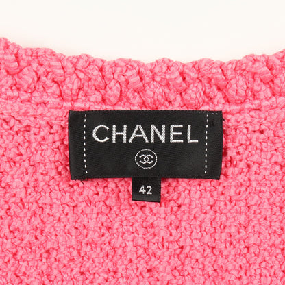 ココマークボタン ニット ベスト コットン ピンク シャネル トップス CHANEL