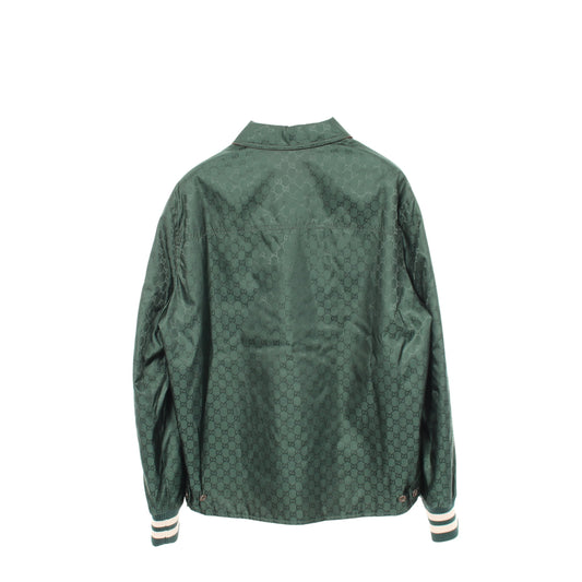 GGナイロン ジャケット ナイロン ダークグリーン オレンジ リバーシブル グッチ