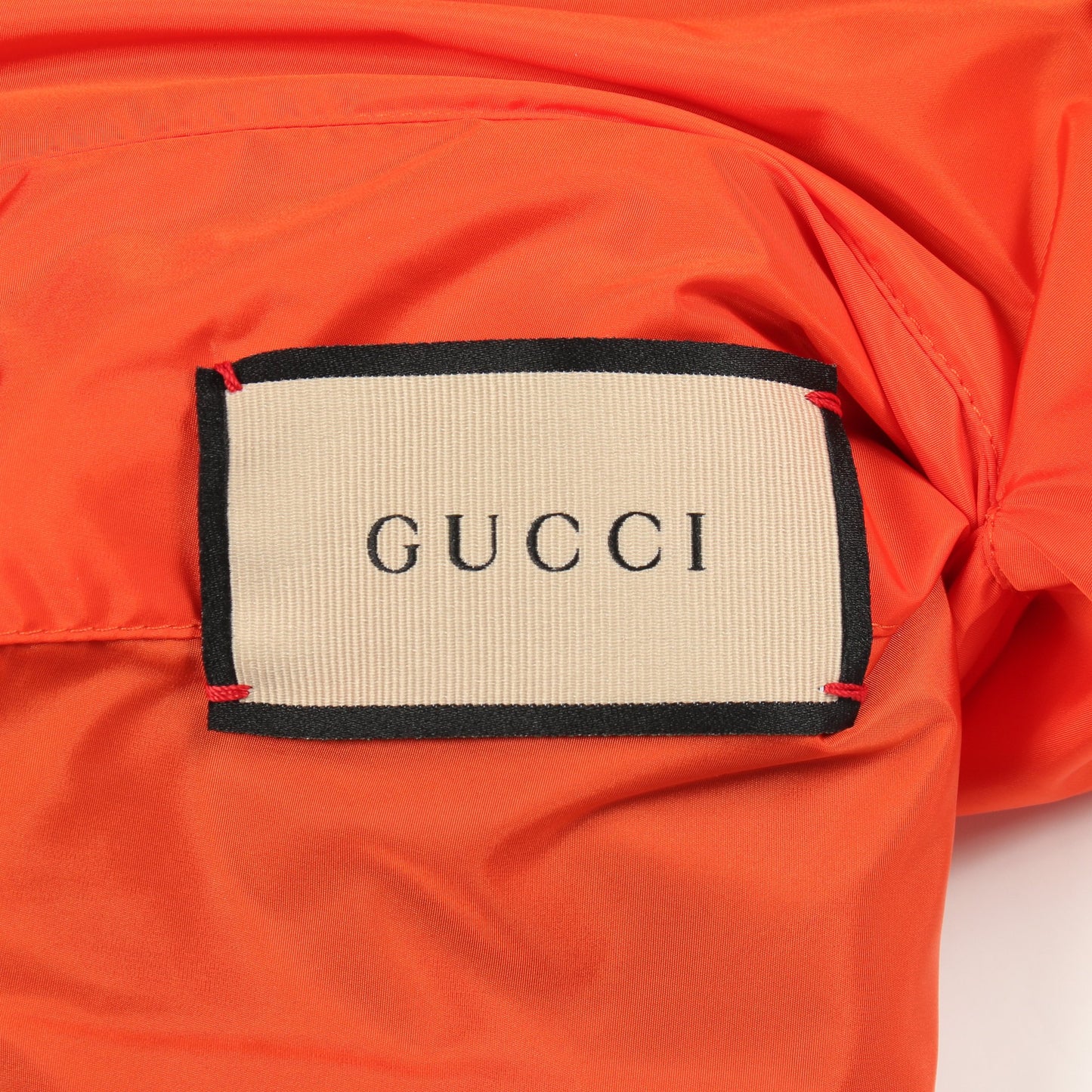 GGナイロン ジャケット ナイロン ダークグリーン オレンジ リバーシブル グッチ