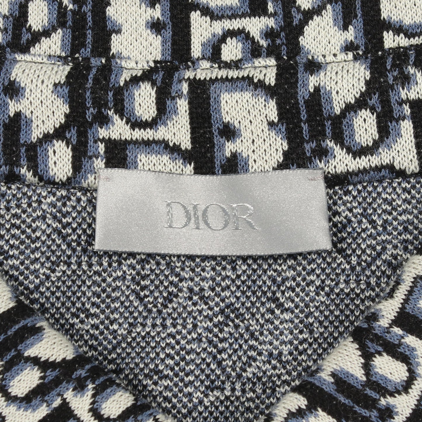 オブリーク コットンジャカード オーバー シャツ 長袖 コットン ネイビー ブラック アイボリー ディオール トップス DIOR