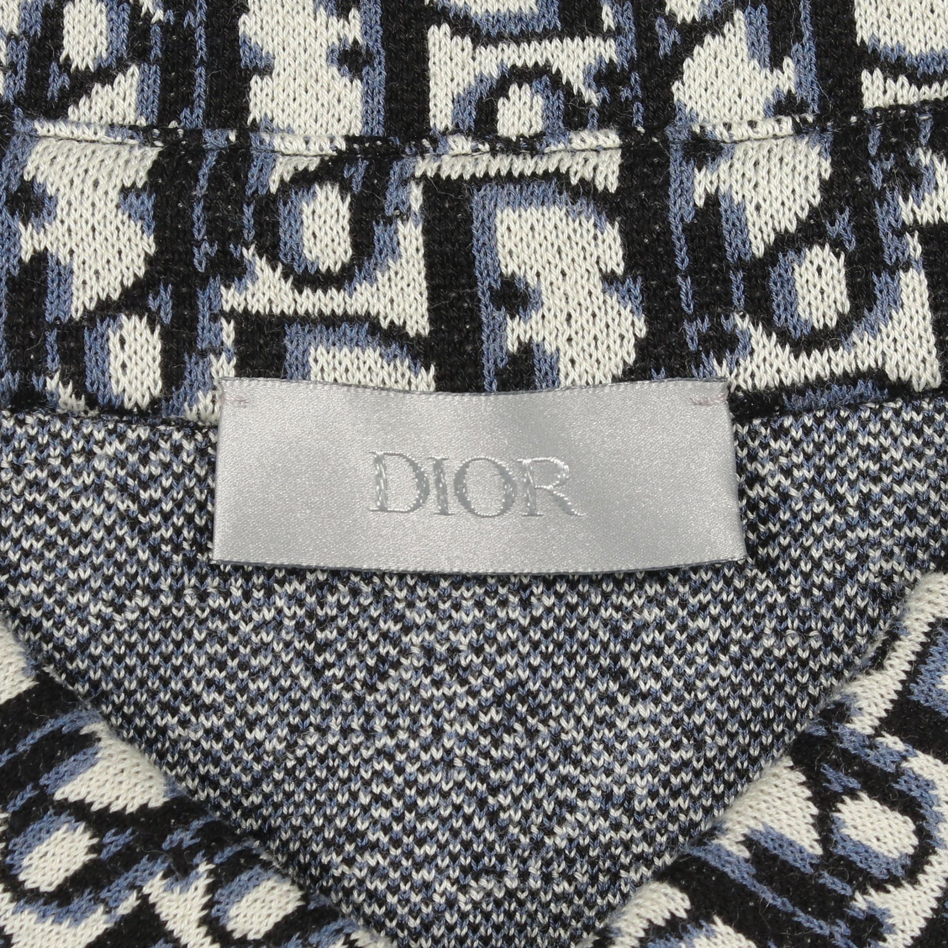 オブリーク コットンジャカード オーバー シャツ 長袖 コットン ネイビー ブラック アイボリー ディオール トップス DIOR