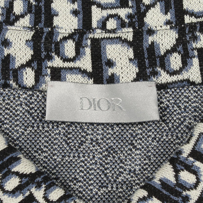 オブリーク コットンジャカード オーバー シャツ 長袖 コットン ネイビー ブラック アイボリー ディオール トップス DIOR