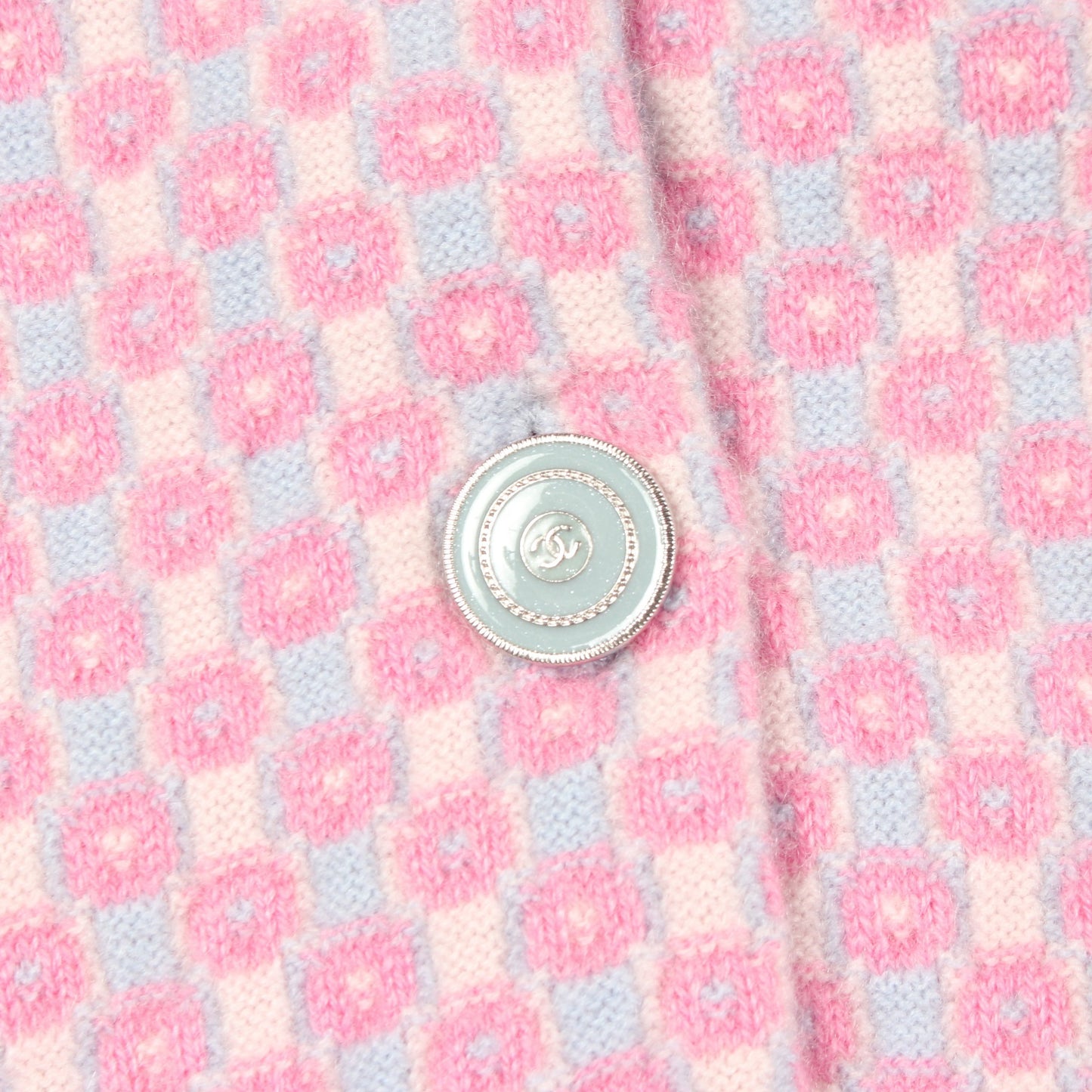 ココマークボタン カーディガン カシミヤ ピンク ライトブルー シャネル トップス CHANEL