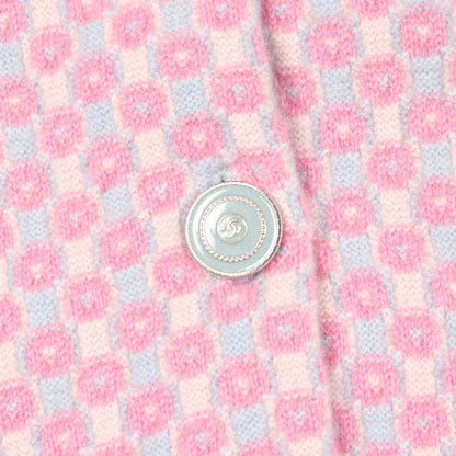 ココマークボタン カーディガン カシミヤ ピンク ライトブルー シャネル トップス CHANEL