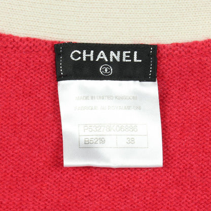 ココマークボタン カーディガン カシミヤ ピンクレッド アイボリー シャネル トップス CHANEL