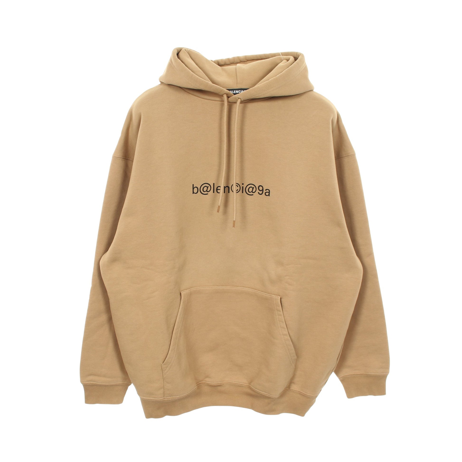 NEW COPYRIGHT ミディアムフィット フーディー プルオーバーパーカー コットン ベージュ バレンシアガ トップス BALENCIAGA
