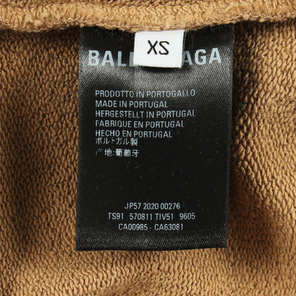 NEW COPYRIGHT ミディアムフィット フーディー プルオーバーパーカー コットン ベージュ バレンシアガ トップス BALENCIAGA