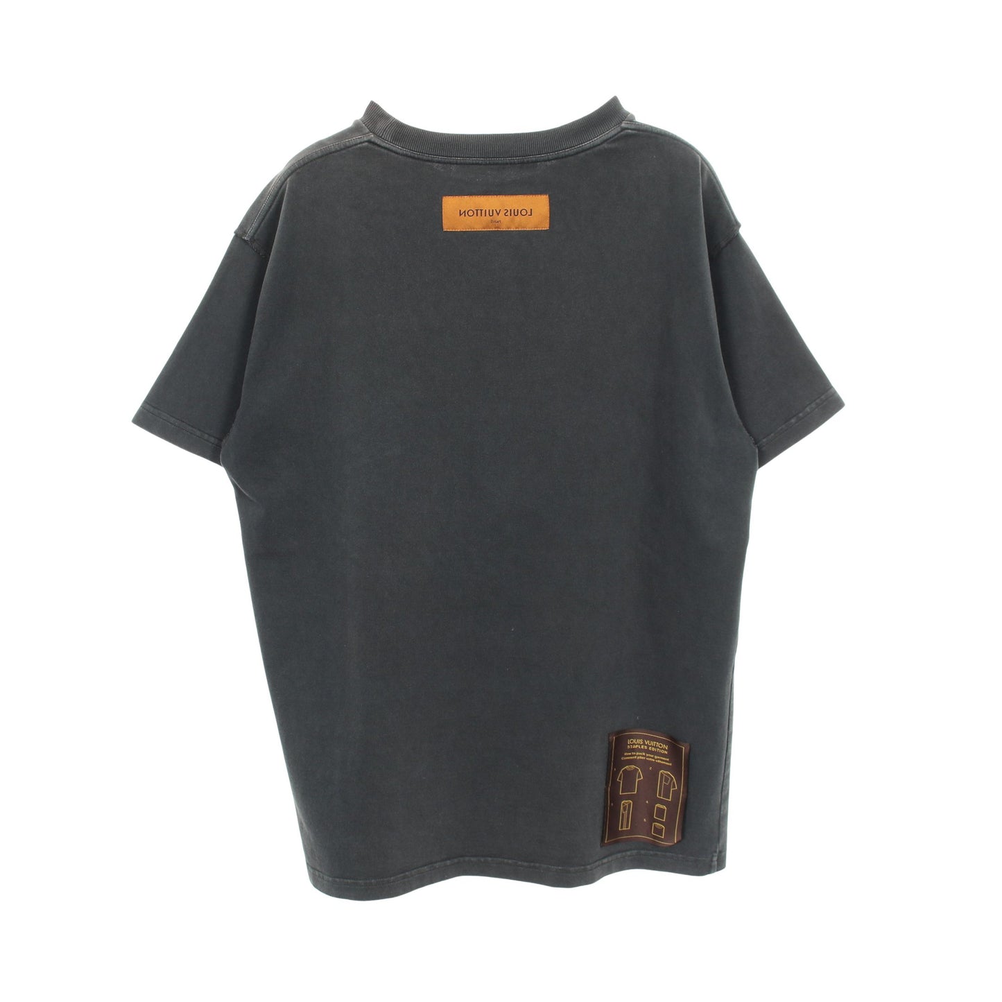 インサイドアウト STAPLES EDITION オーバーサイズ 半袖Tシャツ クルーネック コットン グレー ルイヴィトン トップス LOUIS VUITTON