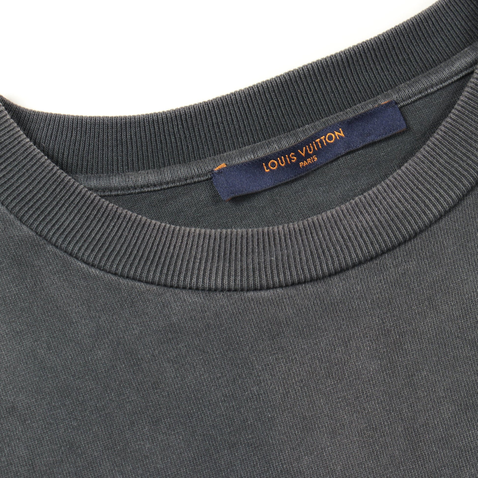 インサイドアウト STAPLES EDITION オーバーサイズ 半袖Tシャツ クルーネック コットン グレー ルイヴィトン トップス LOUIS VUITTON
