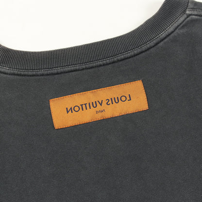 インサイドアウト STAPLES EDITION オーバーサイズ 半袖Tシャツ クルーネック コットン グレー ルイヴィトン トップス LOUIS VUITTON
