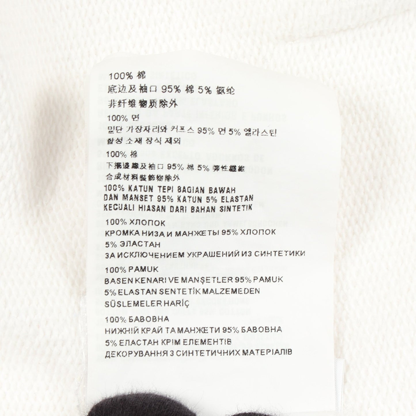 PRADA × David Sims プルオーバーパーカー テディベア コットン ホワイト プラダ トップス PRADA