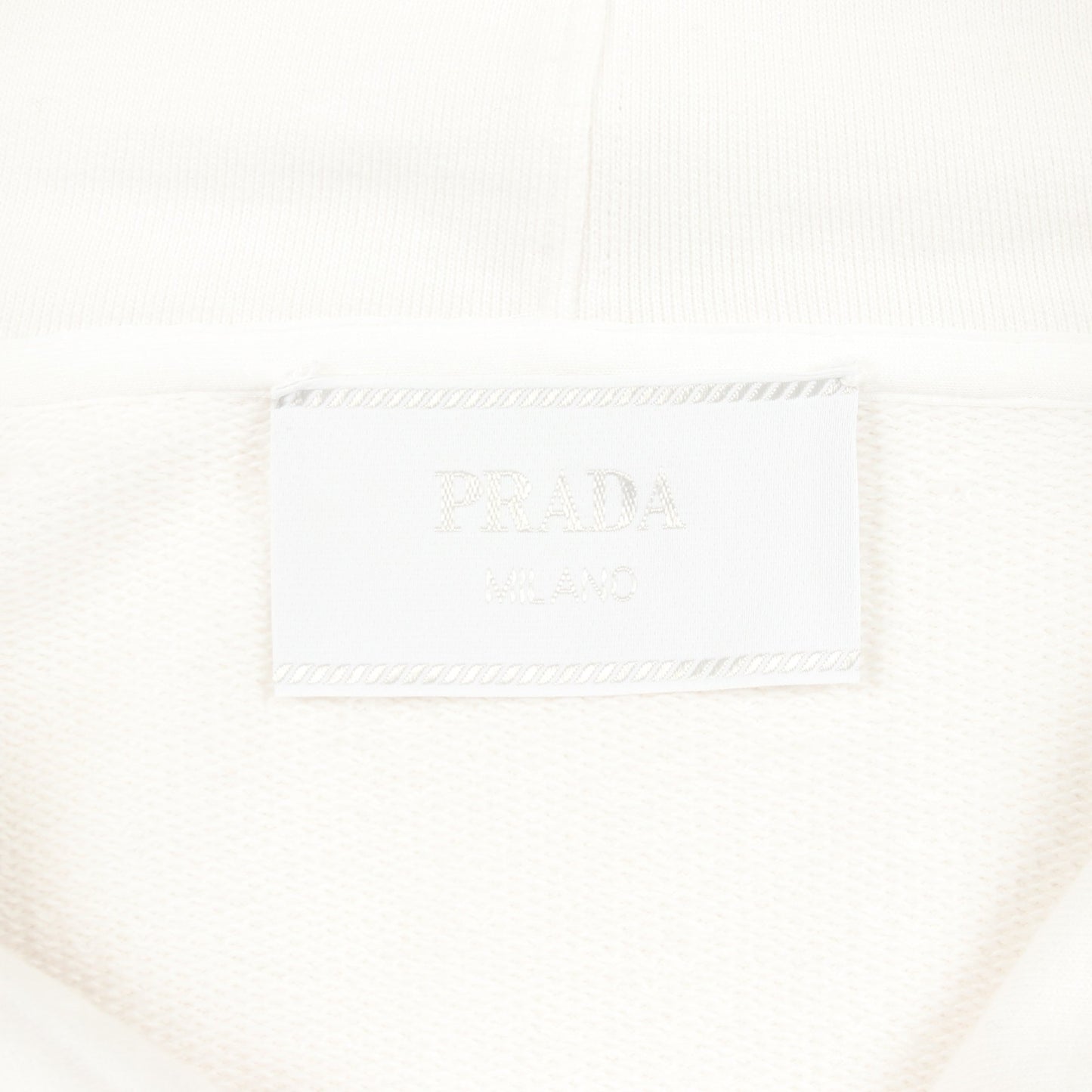PRADA × David Sims プルオーバーパーカー テディベア コットン ホワイト プラダ トップス PRADA