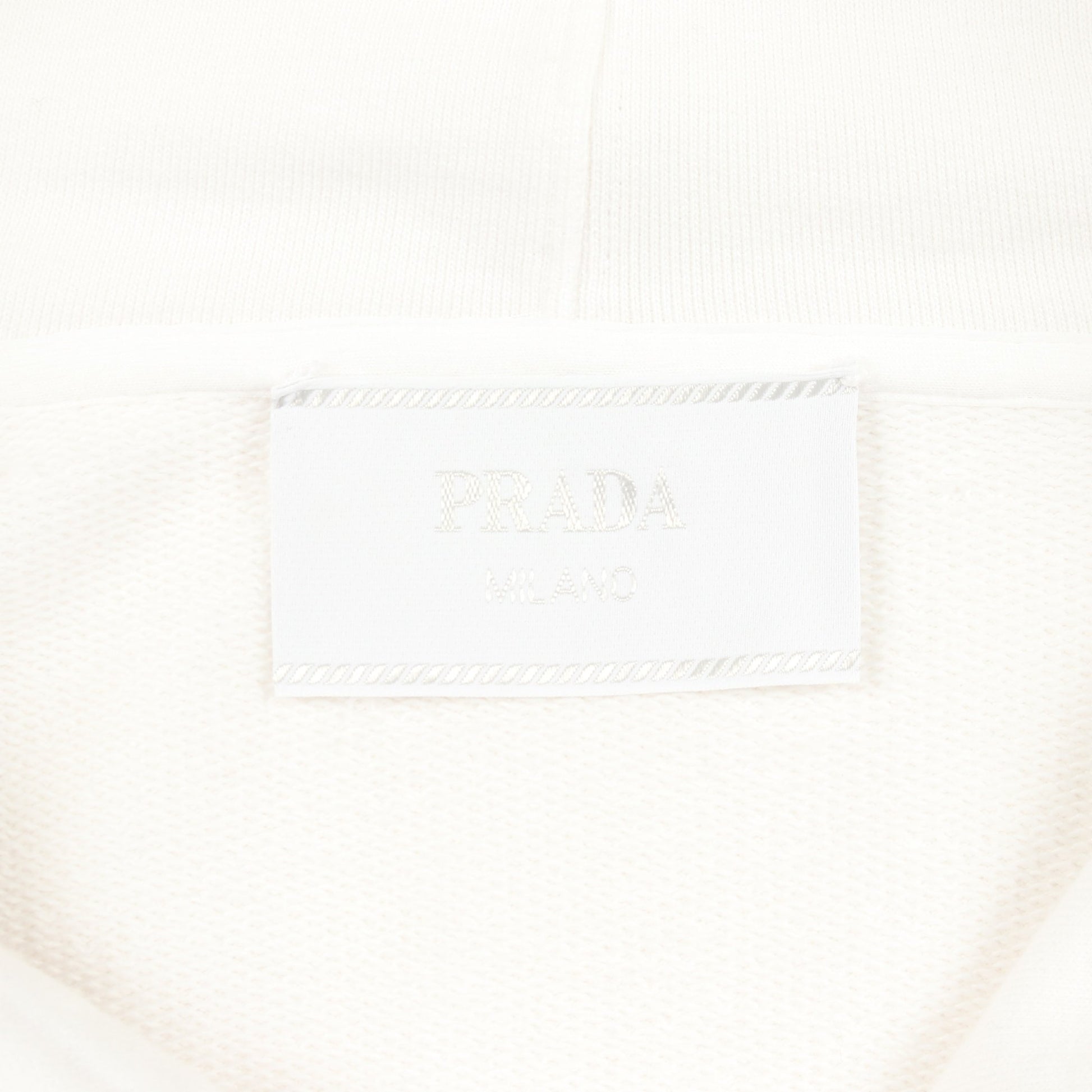 PRADA × David Sims プルオーバーパーカー テディベア コットン ホワイト プラダ トップス PRADA