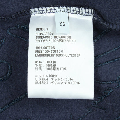 ジップアップパーカー コットン ネイビー 裏起毛 ベルルッティ トップス Berluti