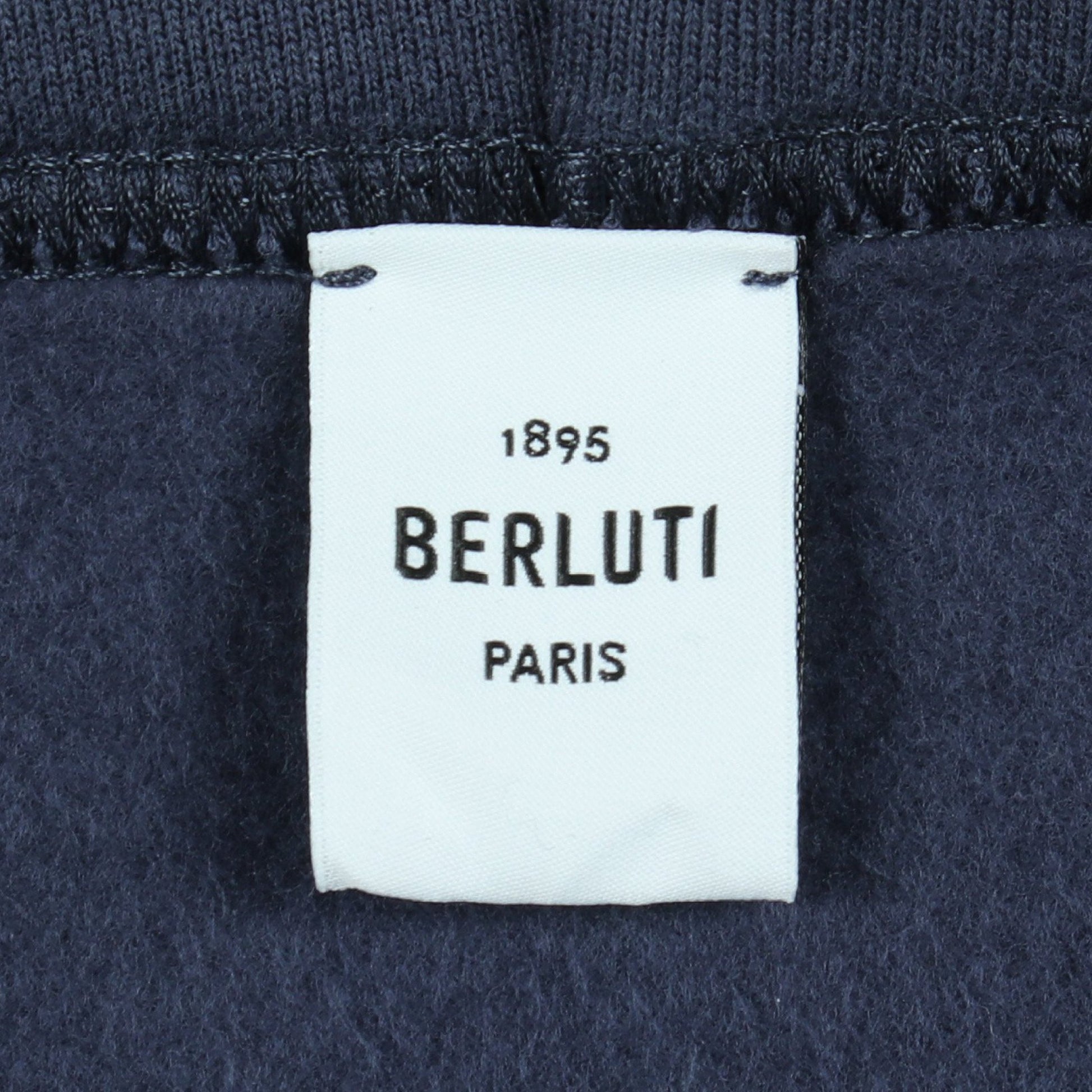 ジップアップパーカー コットン ネイビー 裏起毛 ベルルッティ トップス Berluti