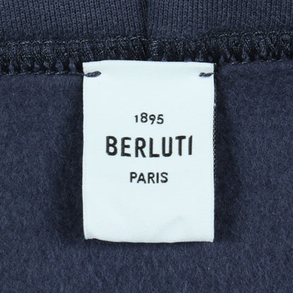 ジップアップパーカー コットン ネイビー 裏起毛 ベルルッティ トップス Berluti