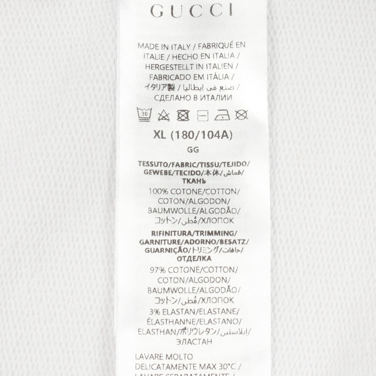インターロッキングG スウェットシャツ クルーネック コットン ホワイト グッチ トップス GUCCI