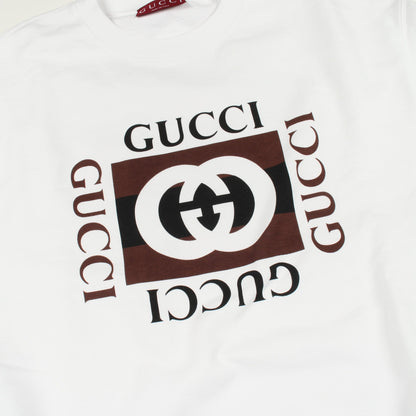 インターロッキングG スウェットシャツ クルーネック コットン ホワイト グッチ トップス GUCCI