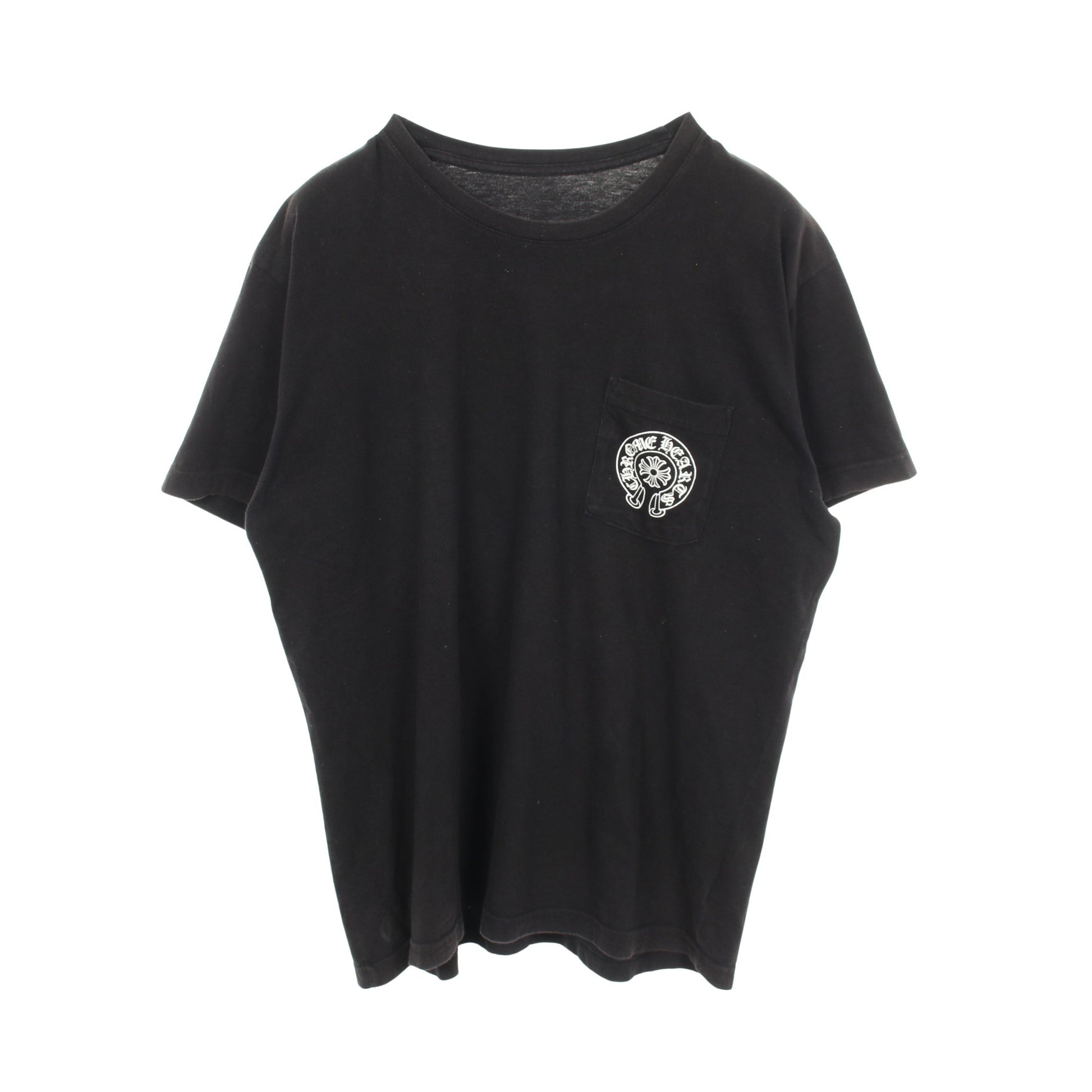 THE HEROES PROJECT 半袖Tシャツ クルーネック バックプリント コットン ブラック クロムハーツ トップス Chrome Hearts