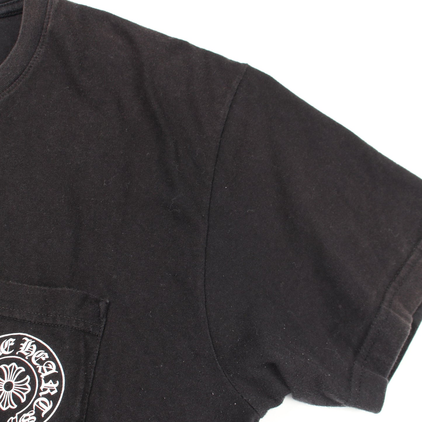THE HEROES PROJECT 半袖Tシャツ クルーネック バックプリント コットン ブラック クロムハーツ トップス Chrome Hearts