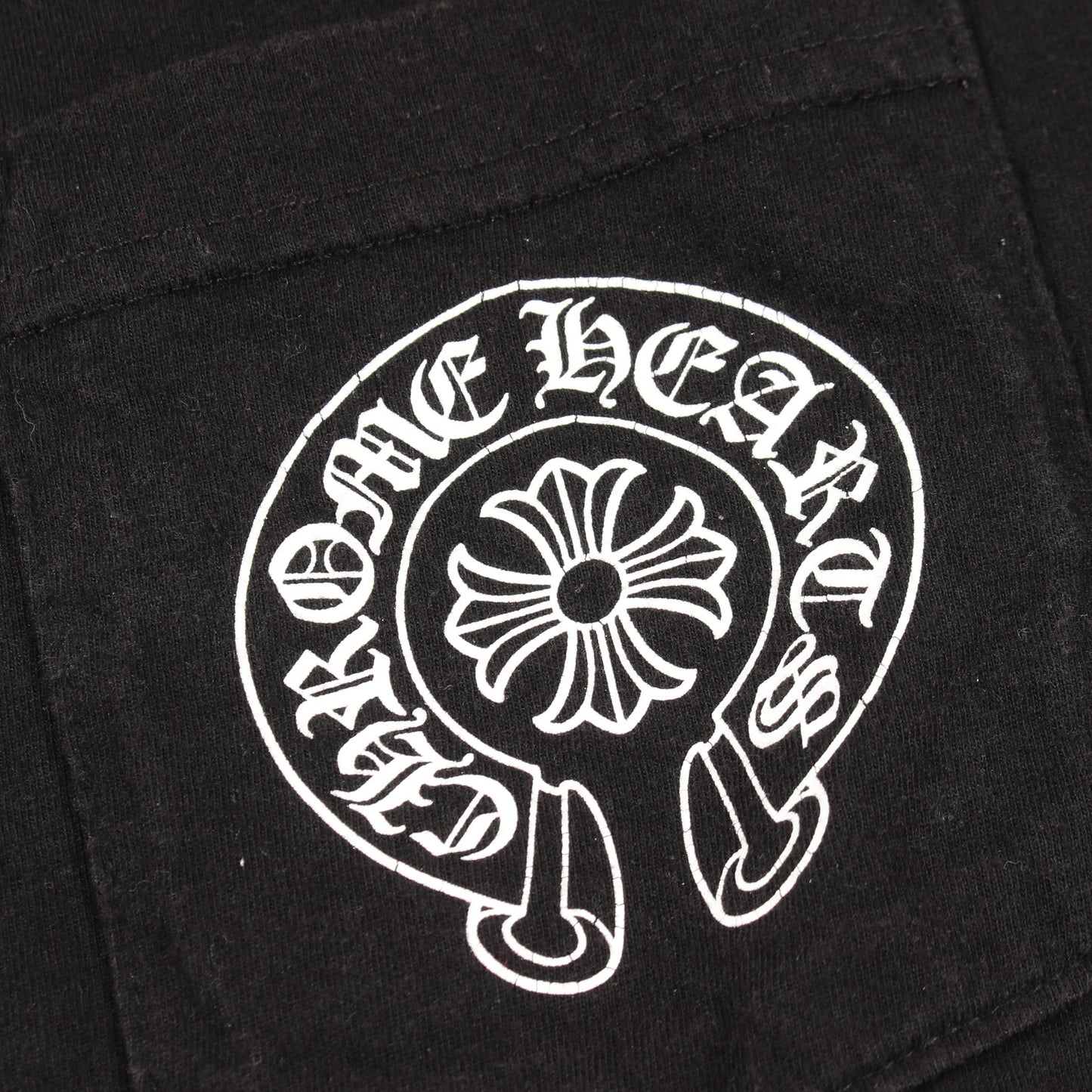 THE HEROES PROJECT 半袖Tシャツ クルーネック バックプリント コットン ブラック クロムハーツ トップス Chrome Hearts