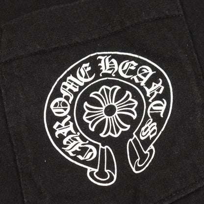 THE HEROES PROJECT 半袖Tシャツ クルーネック バックプリント コットン ブラック クロムハーツ トップス Chrome Hearts