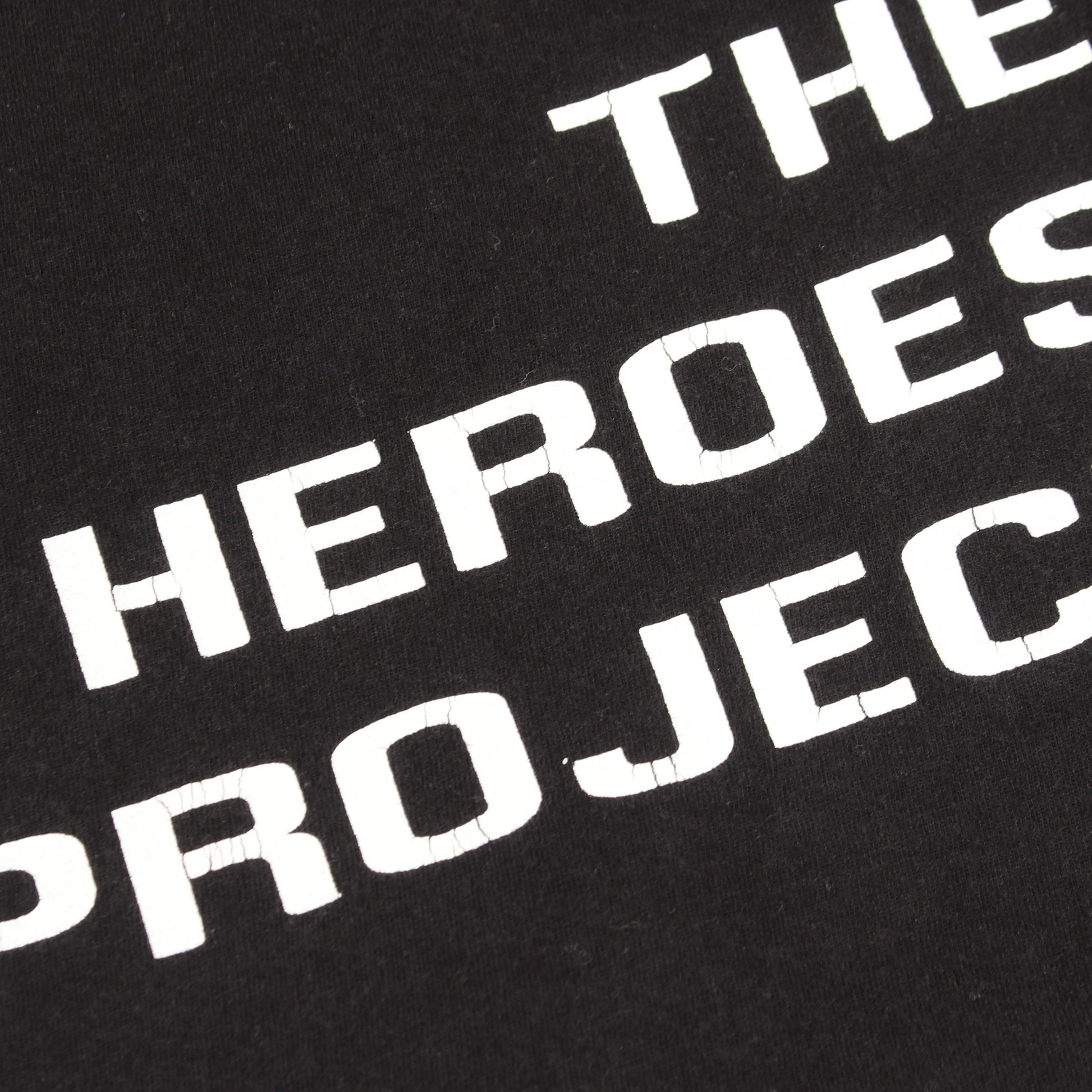 THE HEROES PROJECT 半袖Tシャツ クルーネック バックプリント コットン ブラック クロムハーツ トップス Chrome Hearts