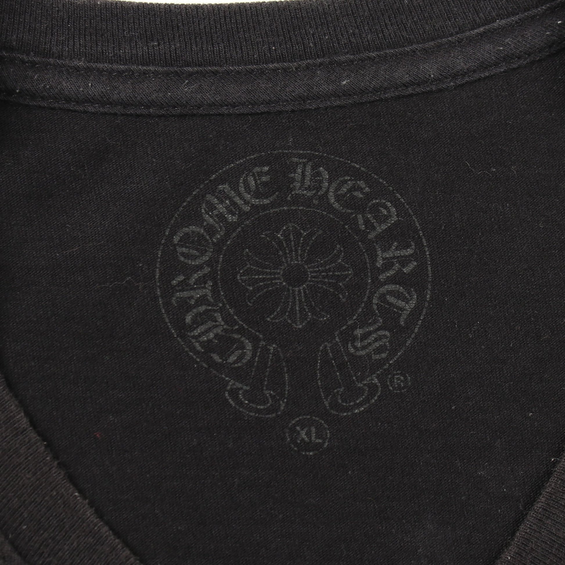 THE HEROES PROJECT 半袖Tシャツ クルーネック バックプリント コットン ブラック クロムハーツ トップス Chrome Hearts