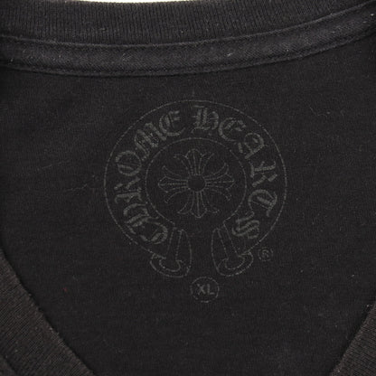 THE HEROES PROJECT 半袖Tシャツ クルーネック バックプリント コットン ブラック クロムハーツ トップス Chrome Hearts