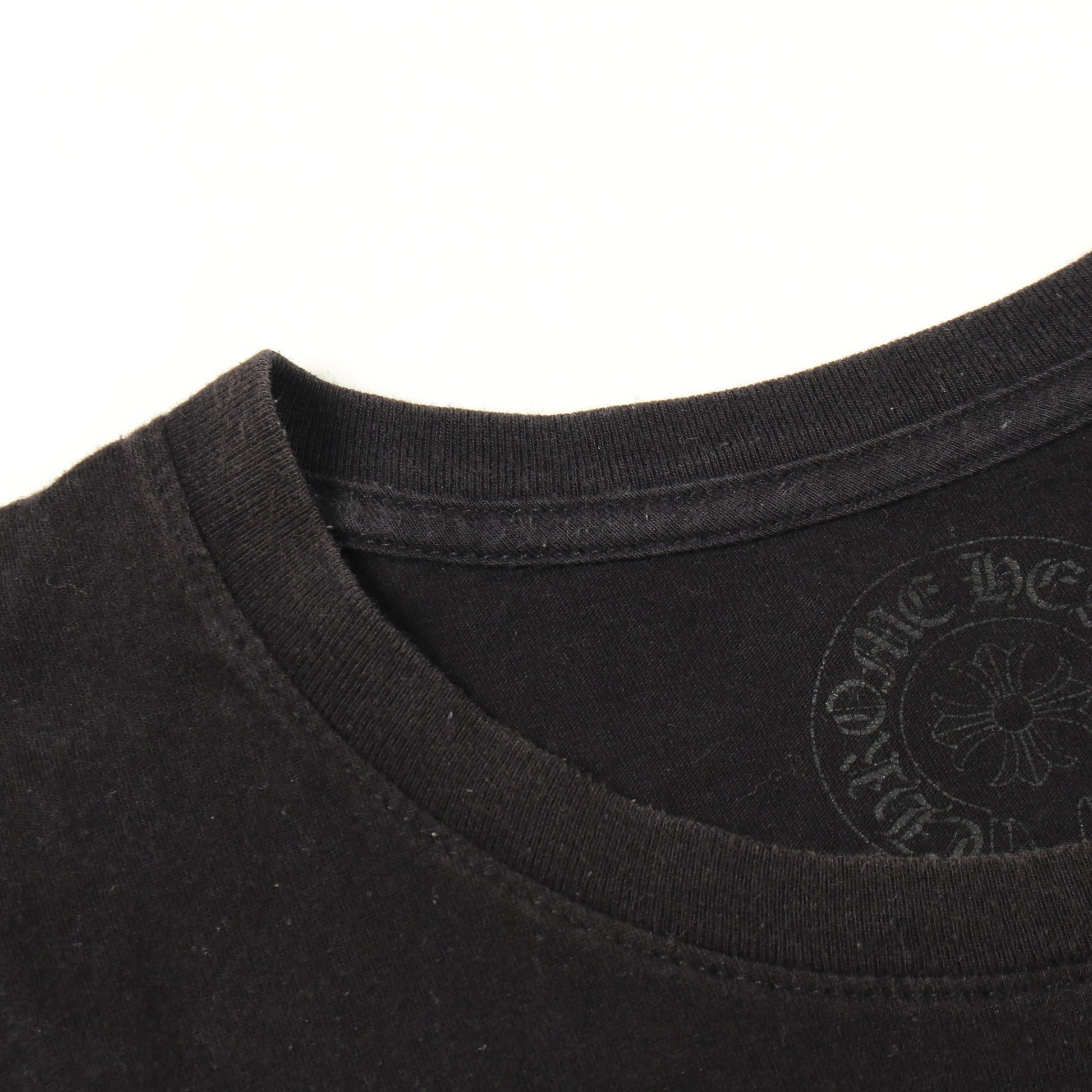 THE HEROES PROJECT 半袖Tシャツ クルーネック バックプリント コットン ブラック クロムハーツ トップス Chrome Hearts