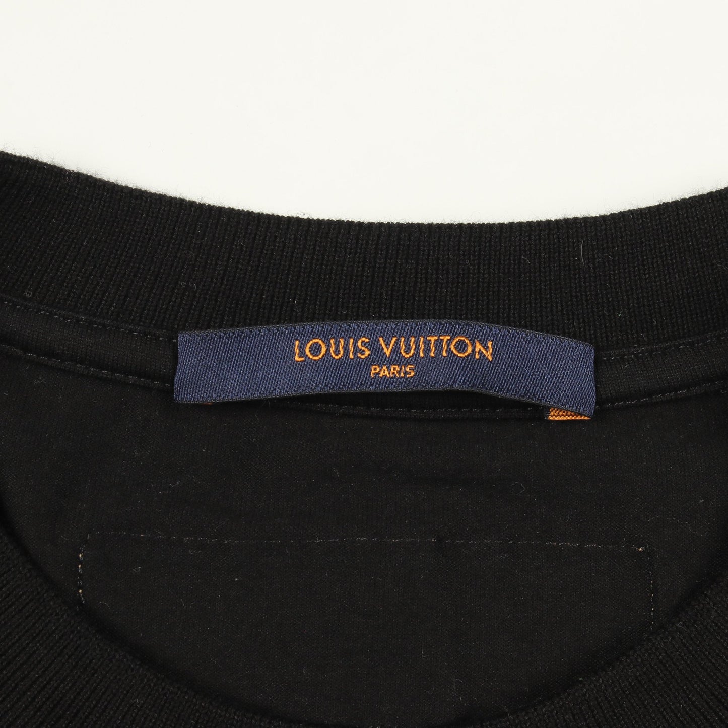 LVカートゥーン 半袖Tシャツ クルーネック コットン ブラック ルイヴィトン トップス LOUIS VUITTON