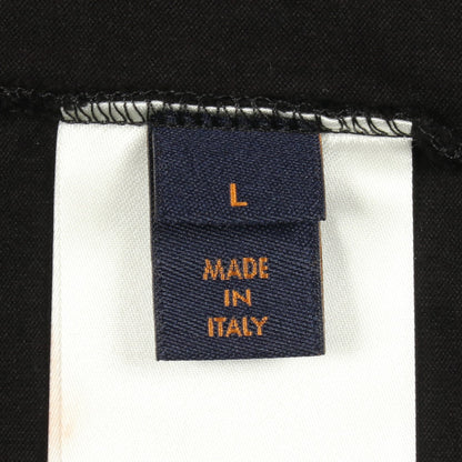 LVカートゥーン 半袖Tシャツ クルーネック コットン ブラック ルイヴィトン トップス LOUIS VUITTON