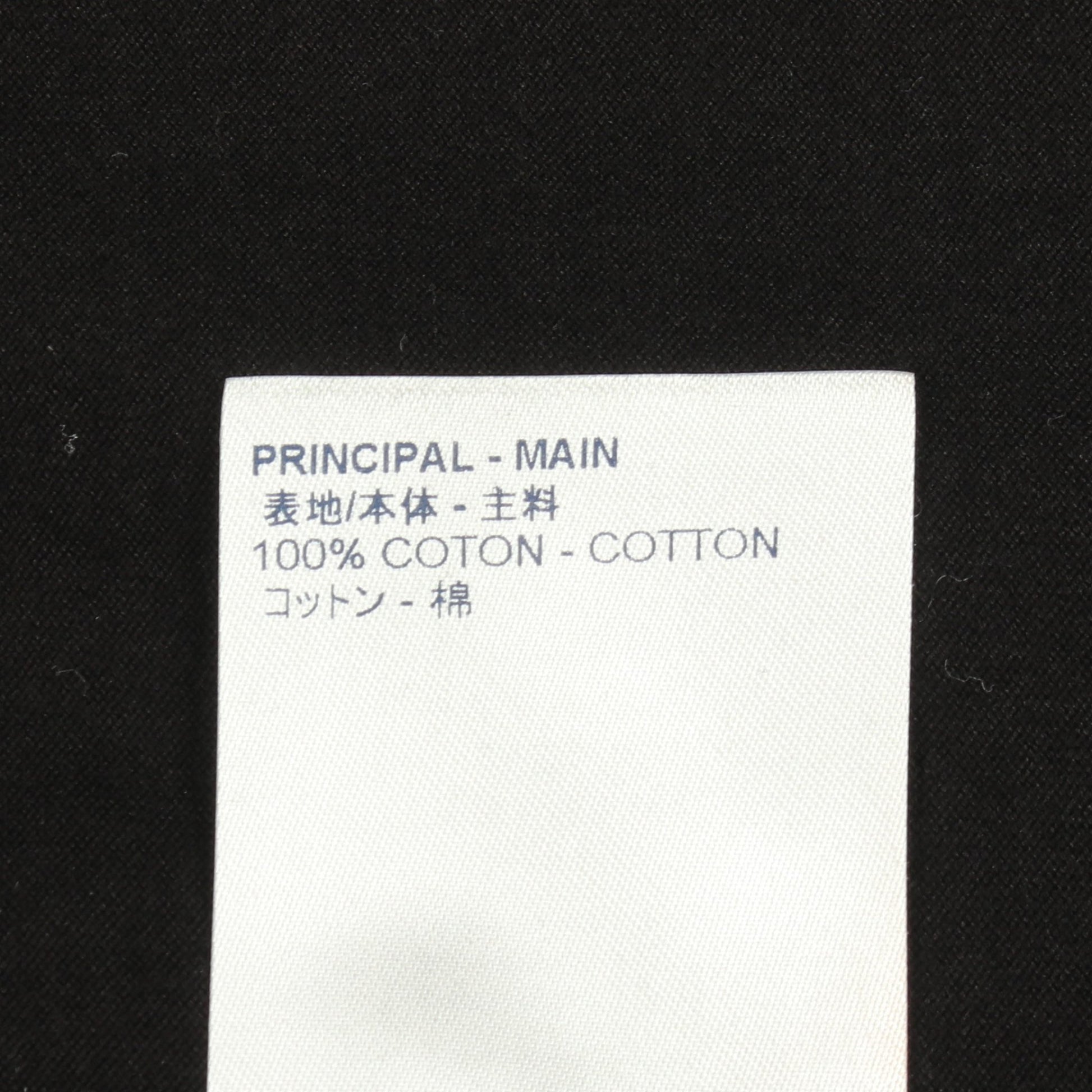 LVカートゥーン 半袖Tシャツ クルーネック コットン ブラック ルイヴィトン トップス LOUIS VUITTON
