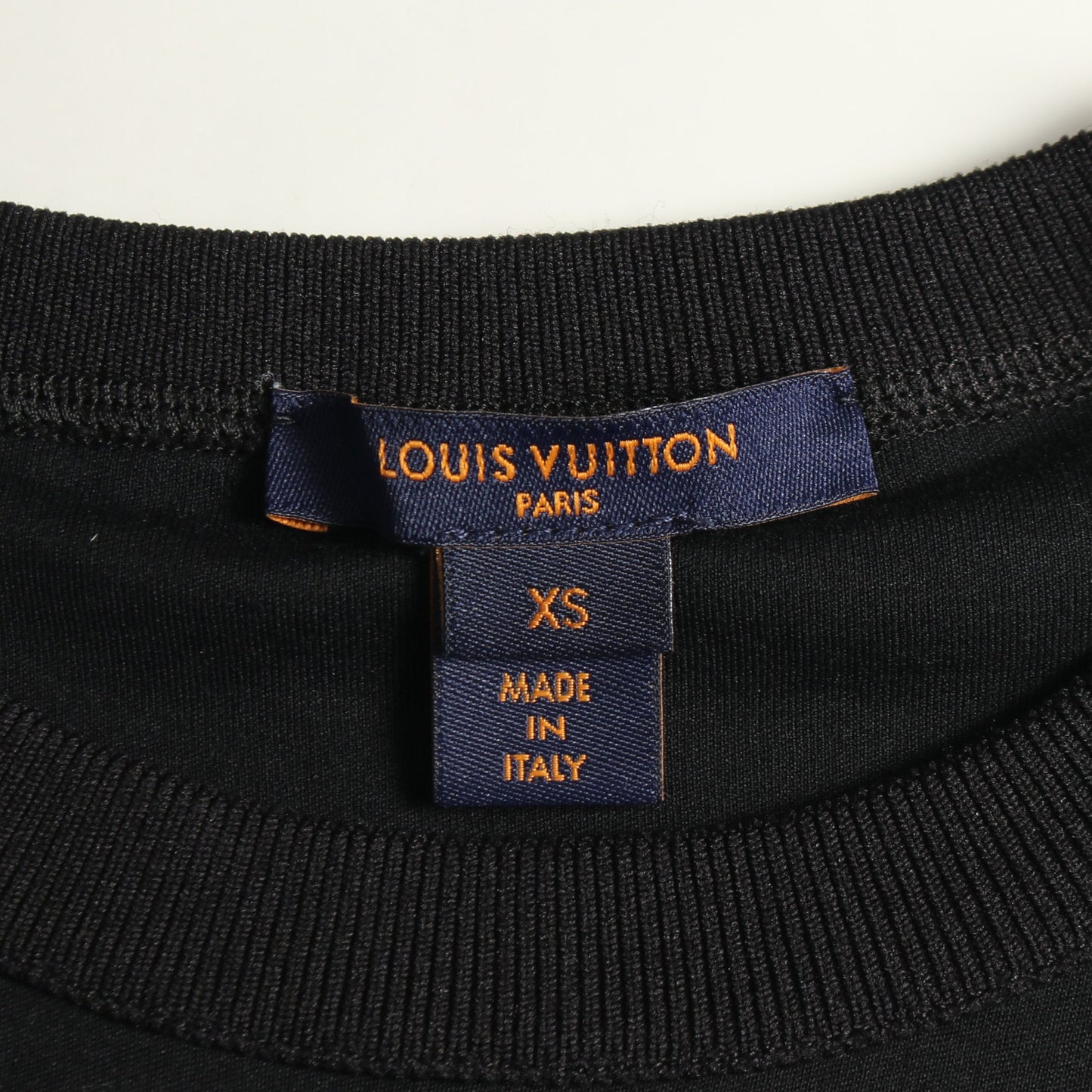 ワンピース 半袖 チェーン柄 コットン ブラック ホワイト ルイヴィトン ワンピース LOUIS VUITTON