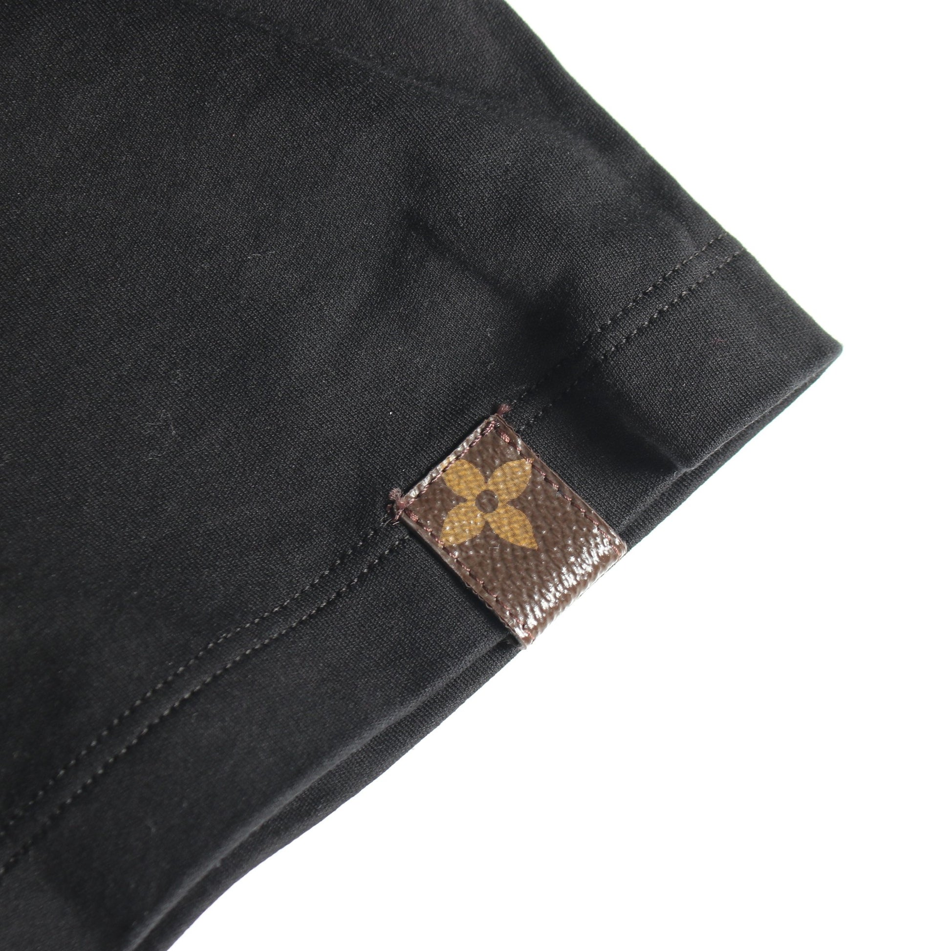 ワンピース 半袖 チェーン柄 コットン ブラック ホワイト ルイヴィトン ワンピース LOUIS VUITTON