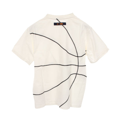 LOUIS VUITTON × NBA ステッチデザイン 半袖Tシャツ コットン ホワイト ルイヴィトン トップス LOUIS VUITTON