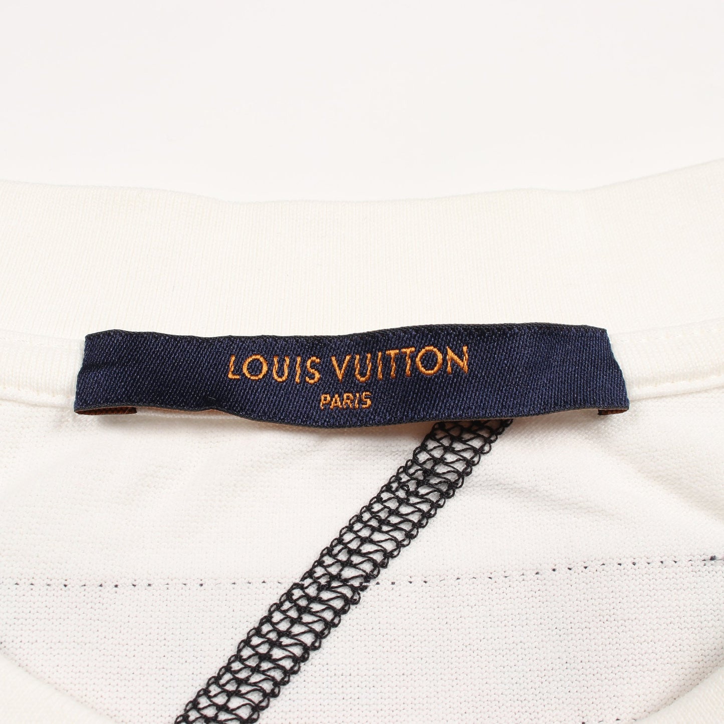 LOUIS VUITTON × NBA ステッチデザイン 半袖Tシャツ コットン ホワイト ルイヴィトン トップス LOUIS VUITTON