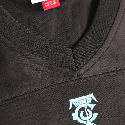 TIFFANY & Co. × Mitchell & Ness × NFL 半袖Tシャツ Vネック ブラック ターコイズブルー ティファニー トップス TIFFANY & Co.