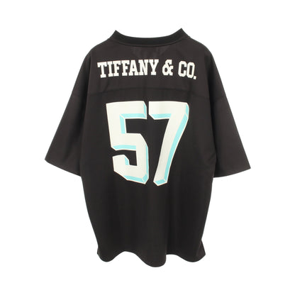 TIFFANY & Co. × Mitchell & Ness × NFL 半袖Tシャツ Vネック ブラック ターコイズブルー ティファニー トップス TIFFANY & Co.