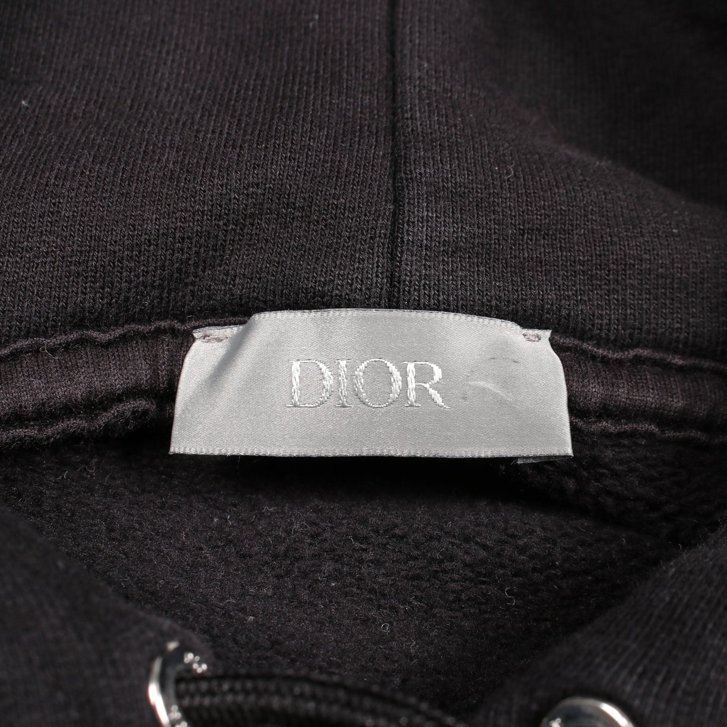 JARDIN プルオーバーパーカー フラワー刺繍 コットン ブラック ディオール トップス DIOR