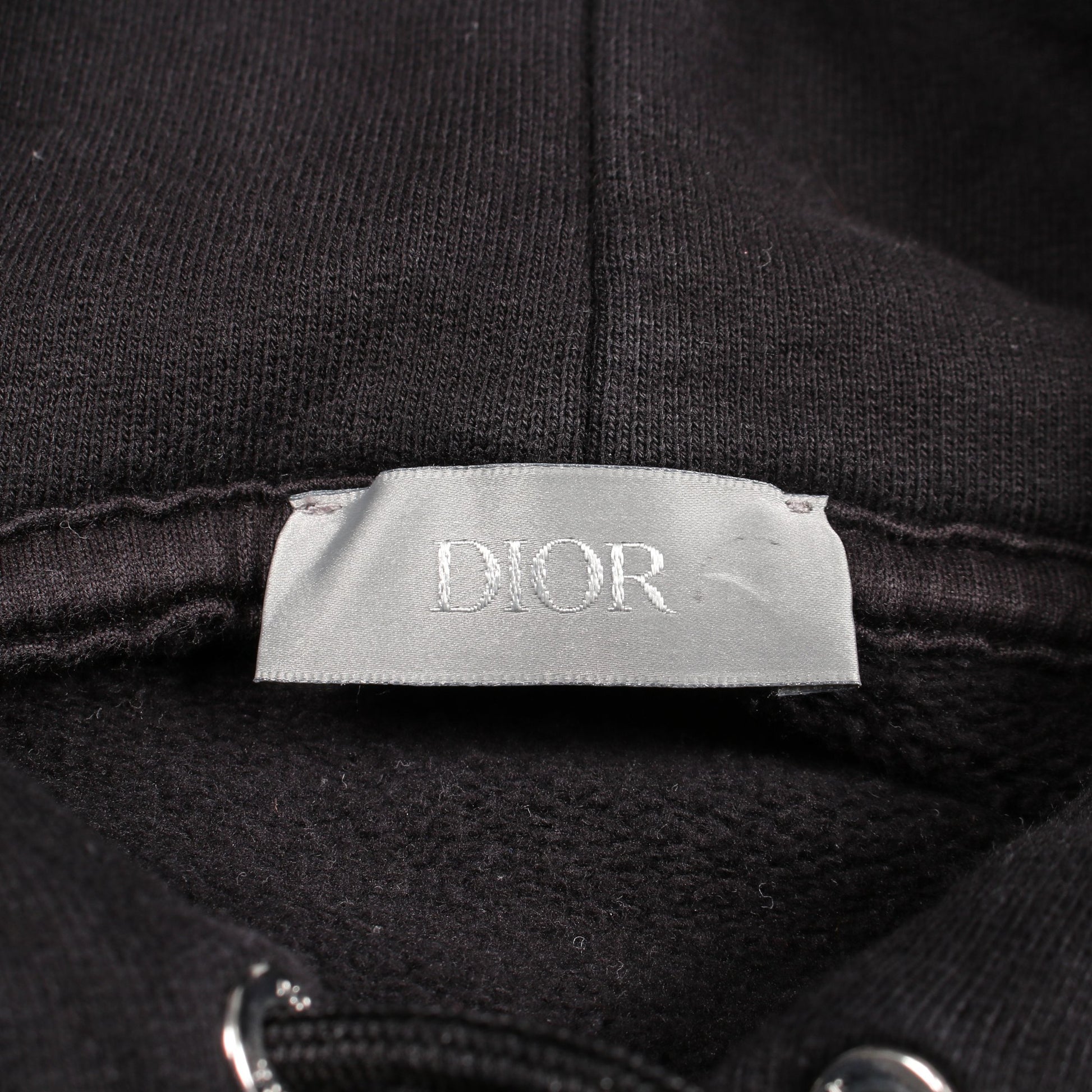 JARDIN プルオーバーパーカー フラワー刺繍 コットン ブラック ディオール トップス DIOR