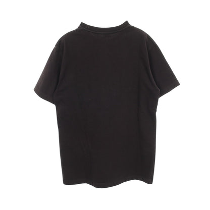DIOR × Shawn Stussy 半袖Tシャツ クルーネック ワンポイント刺繍 コットン ブラック ディオール トップス DIOR