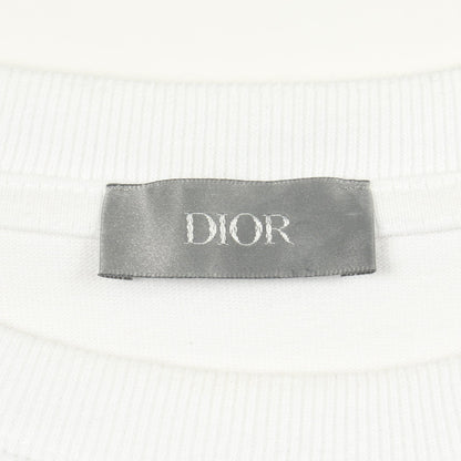 ロゴ刺繍 半袖Tシャツ コットン ホワイト ディオール トップス DIOR