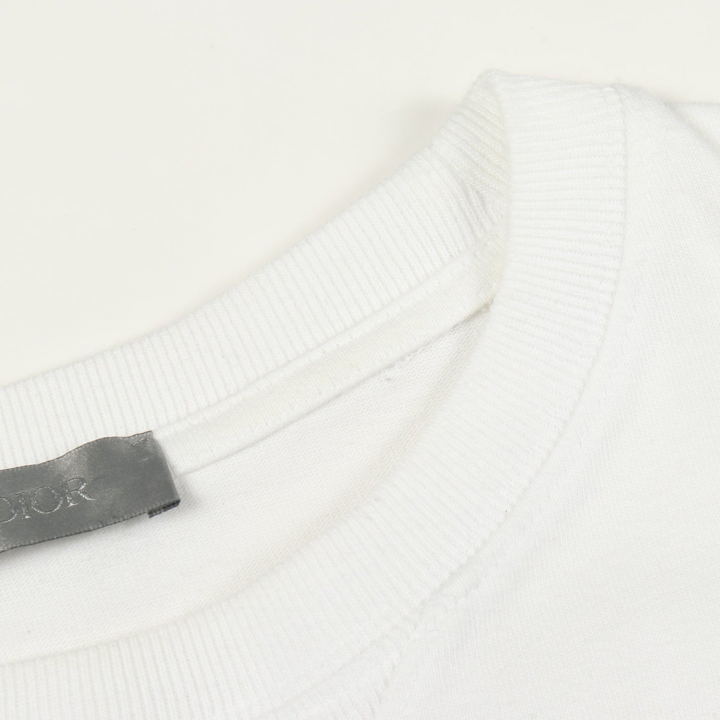 ロゴ刺繍 半袖Tシャツ コットン ホワイト ディオール トップス DIOR