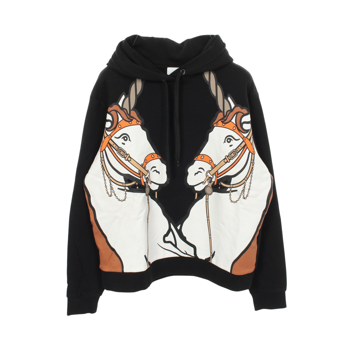 プルオーバーパーカー ユニコーン コットン ブラック バーバリー